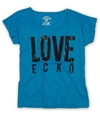 Ecko Unltd. Womens Open Nk Love Ss Graphic T-Shirt