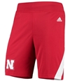 Adidas Mens Nebraska Athletic Workout Shorts, TW1