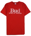 Junk Food Mens Bud King Of Beers Graphic T-Shirt red XS