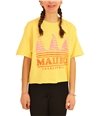 Junk Food Womens Malibu Graphic T-Shirt yellow XS