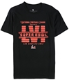 Junk Food Mens Super Bowl LVI Graphic T-Shirt black2 M