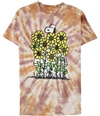 Junk Food Mens Snoopy Flowers Graphic T-Shirt tiedye XS