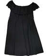 City Chic Womens Off-The-Shoulder Midi Dress black XL/22