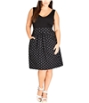 City Chic Womens Simply Sweet Fit & Flare Dress