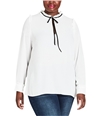 City Chic Womens Ruffle-Collar Pullover Blouse natural M/18W