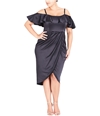 City Chic Womens Sweet Desire Cold Shoulder Dress