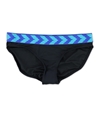 Anne Cole Womens Triangle Stripe Bikini Swim Bottom black S