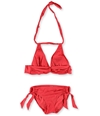 Anne Cole Womens Halter Twist Side Tie 2 Piece Bikini watermelon XS