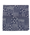 bar III Mens Patchwork Print Pocket Square navy One Size