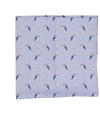 bar III Mens Toucan Pocket Square blue One Size