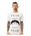 Black Scale Mens The Fear, The New Black Graphic T-Shirt white S