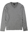 Alfani Mens V-Neck Jacquard Basic T-Shirt deepblackcbo XL