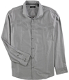 Alfani Mens Jacquard Button Up Shirt aprilshowers XL
