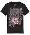 American Rag Mens Japanese Print Graphic T-Shirt black M
