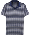 Alfani Mens Striped Rugby Polo Shirt darkside S