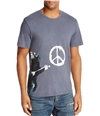 Elevenparis Mens Peace Rat Graphic T-Shirt heather S