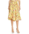 Joie Womens Hand Dyed A-line Skirt yellow 4