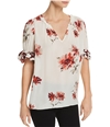 Joie Womens Arlinda Floral Pullover Blouse