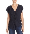 Joie Womens Twist-Front Pullover Blouse