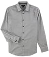 Alfani Mens Plaid-Print Button Up Shirt brightwht S
