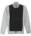 Alfani Mens Reyes Mixed-Media Shirt Jacket zinchtr S