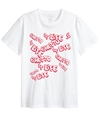 Elevenparis Mens Ghetto For Life Graphic T-Shirt white M
