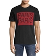 Elevenparis Mens Paris Paris Graphic T-Shirt black L