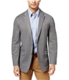 Tommy Hilfiger Mens Slim-Fit Solid Knit Blazer Jacket gray 40