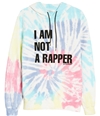 Elevenparis Mens I Am Not A Rapper Hoodie Sweatshirt tiedye S