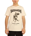 Elevenparis Mens Namel Skateboarding Graphic T-Shirt white S