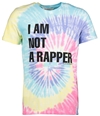 Elevenparis Mens I Am Not A Rapper Graphic T-Shirt tiedye S