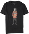 Elevenparis Mens Pop Dog Graphic T-Shirt black S
