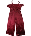 Avec Les Filles Womens Velvet Jumpsuit red 8