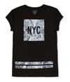 Jem Mens Marble NYC Graphic T-Shirt black XL