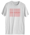 Jem Mens Stay Hungry Graphic T-Shirt white M