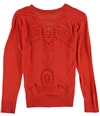 Ralph Lauren Womens Eyelet-Back Cardigan Sweater red S