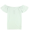 Ralph Lauren Womens Jersey Off the Shoulder Blouse white XL