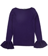 Ralph Lauren Womens Ribbed Pullover Blouse purple XL
