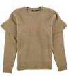 Ralph Lauren Womens Wool Blend Ruffled Pullover Sweater