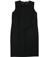 Ralph Lauren Womens Sleeveless Shift Dress black L