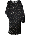 Ralph Lauren Womens Floral Ruffled Dress black 4