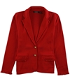 Ralph Lauren Womens Ruffle-Trim Jacket red L