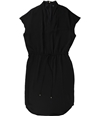Ralph Lauren Womens Drawstring Polo Shift Dress black 8