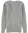 Ralph Lauren Womens Cable Knit Sweater gray XS