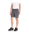 Asics Mens Silver Logo Athletic Workout Shorts