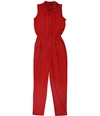 Ralph Lauren Womens Tie Front Jumpsuit red PL