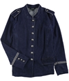 Ralph Lauren Womens Denim Military Jacket