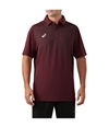 ASICS Mens Hex Rugby Polo Shirt maroon L