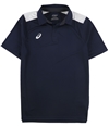 ASICS Mens Core Blocked Rugby Polo Shirt navy S