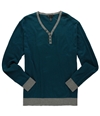 I-N-C Mens Henley Pullover Sweater greenmalachite XL